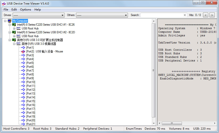 USB Device TreeV3.4.0 绿色英文版