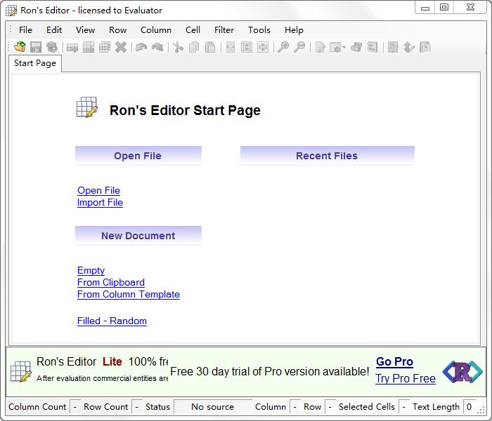 Rons Editor英文安装版(CSV文件编辑器)