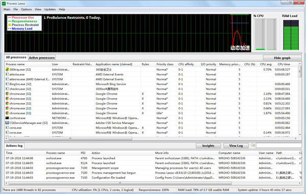 Process Lasso64Bit 多国语言<a href=https://www.officeba.com.cn/tag/lvseban/ target=_blank class=infotextkey>绿色版</a>(系统优化工具)