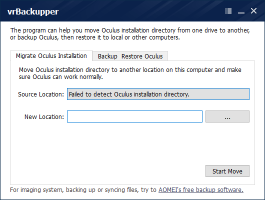 VrBackupper官方版(Oculus Rift数据备份工具)