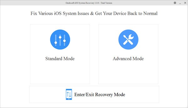 Ondesoft iOS System Recovery最新版(ios系统恢复软件)
