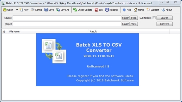 Batch Excel to CSV Converter 官方版(excel转csv格式软件)