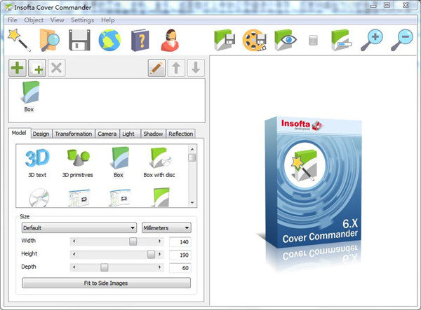 Insofta Cover Commander绿色版(3D包装盒制作软件)