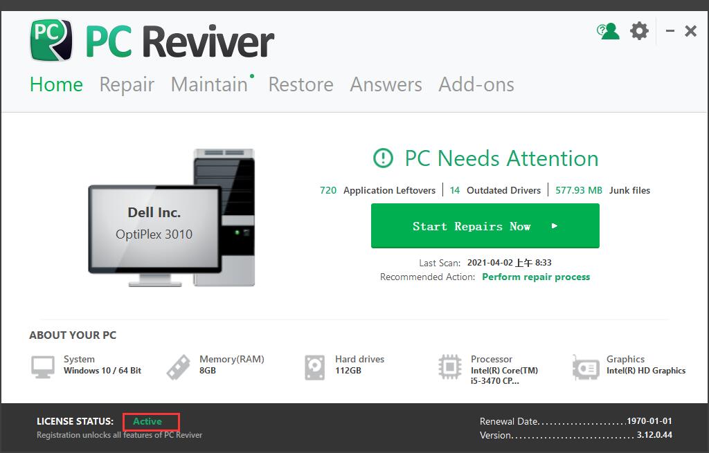 ReviverSoft PC Reviver绿色免费版