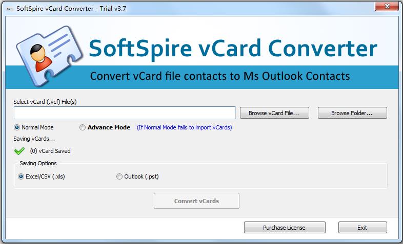 SoftSpire vCard Converter英文安装版(vCard格式转换器)