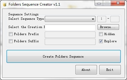 Folders Sequence Creator（文件夹批量新建软件）英文<a href=https://www.officeba.com.cn/tag/lvseban/ target=_blank class=infotextkey>绿色版</a>