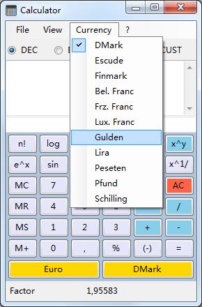 Alternate Calculator英文安装版(货币换算器)