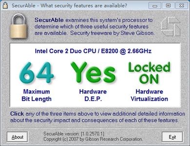 Securable中文版(CPU虚拟化VT检测工具)