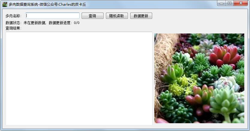 多肉数据查询系统绿色版