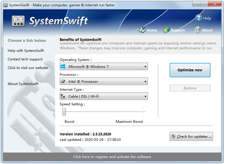 SystemSwift英文安装版(电脑提速工具)