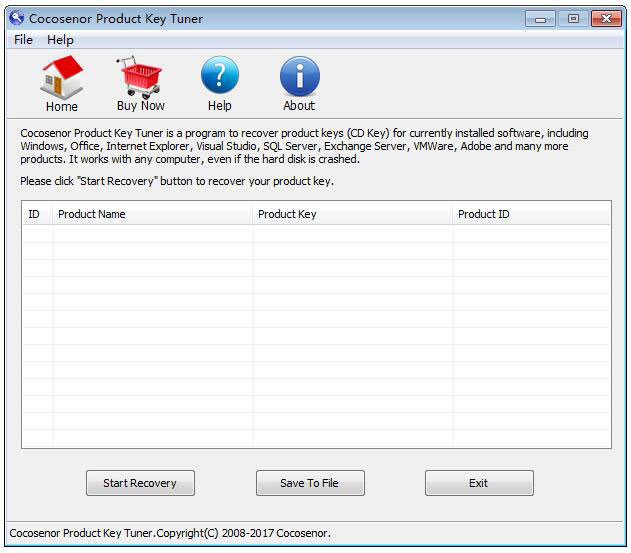 Cocosenor Product Key Tuner英文安装版(软件密钥查询工具)