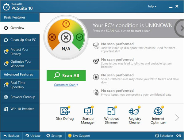TweakBit PCSuite免费版(系统优化工具)