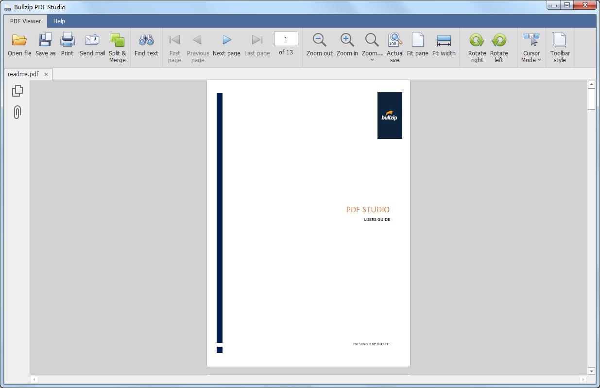 Bullzip PDF Studio英文安装版(pdf阅读器)