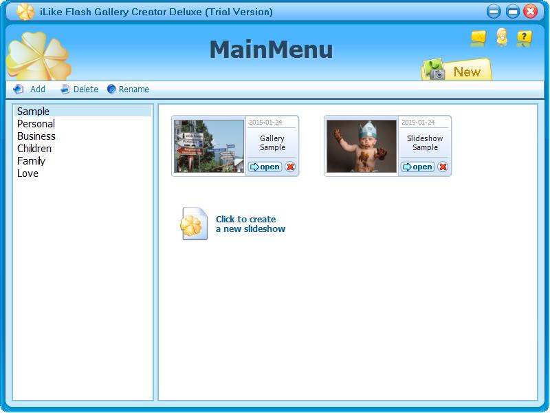 iLike Flash Gallery Creator Deluxe（幻灯片制作工具）英文安装版