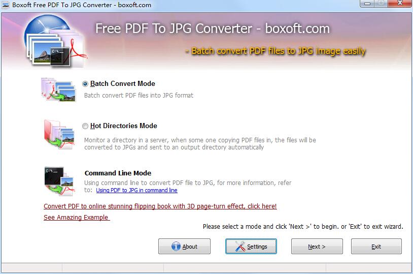 Boxoft Free PDF To JPG Converter（PDF转JPG工具）英文安装版