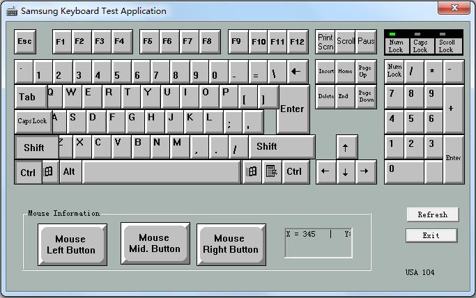 Samsung Keyboard Test Application（笔记本键盘测试软件）<a href=https://www.officeba.com.cn/tag/lvseban/ target=_blank class=infotextkey>绿色版</a>