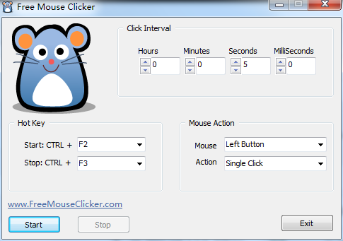 Free Mouse Clicker官方<a href=https://www.officeba.com.cn/tag/lvseban/ target=_blank class=infotextkey>绿色版</a>(重复鼠标动作的软件)