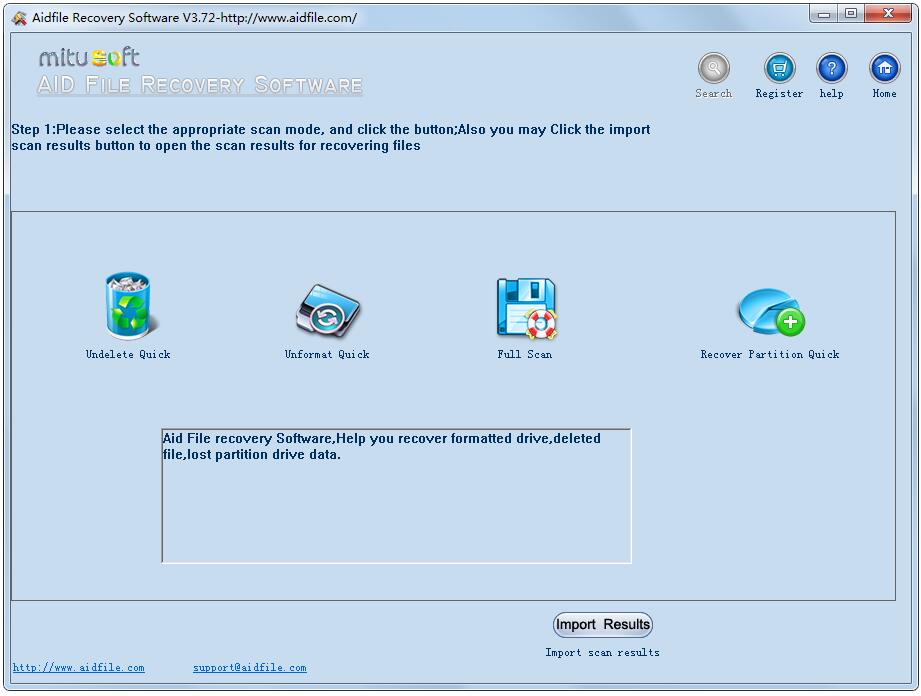 Aidfile Recovery Software英文安装版