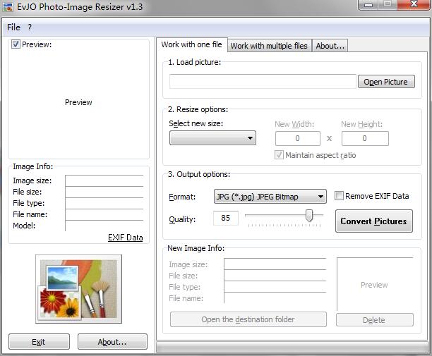 EvJO Photo-Image Resizer中英文绿色版