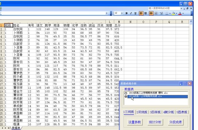 易捷成绩分析系统<a href=https://www.officeba.com.cn/tag/lvseban/ target=_blank class=infotextkey>绿色版</a>
